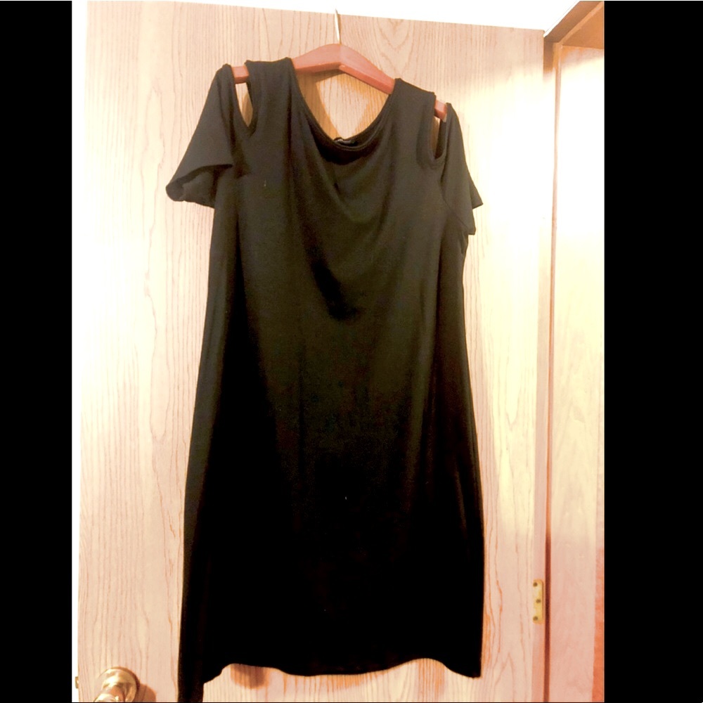 White House Black Market Dress/Long Shirt XL Black